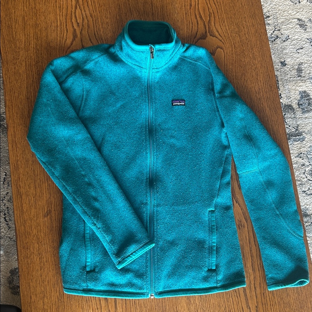 Patagonia Turquoise Zip-Up Fleece Jacket